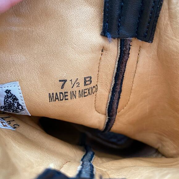 Old Gringo Black and Brown Embroidered Cowboy Boots - Picture 5 of 8